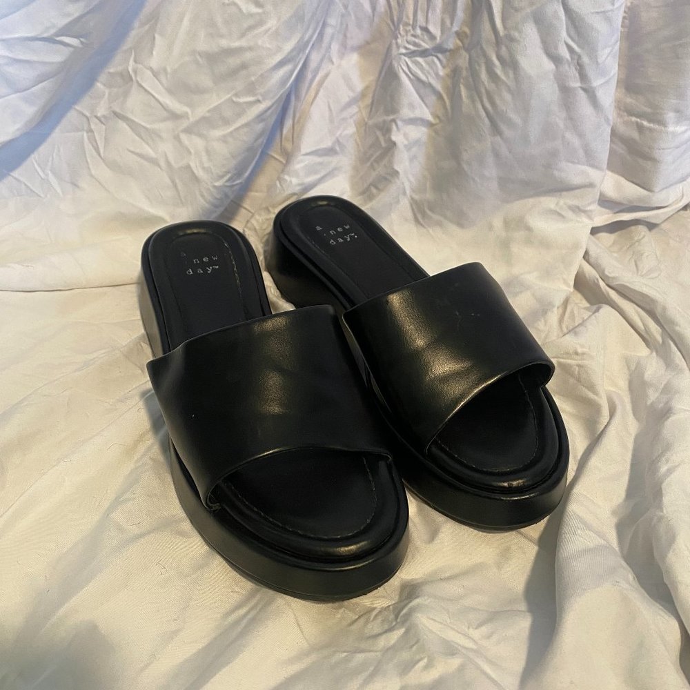 Black Platform Sandals